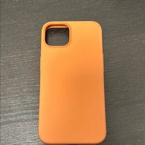 MUJI iPhone 14 Orange Silicone Phone Case